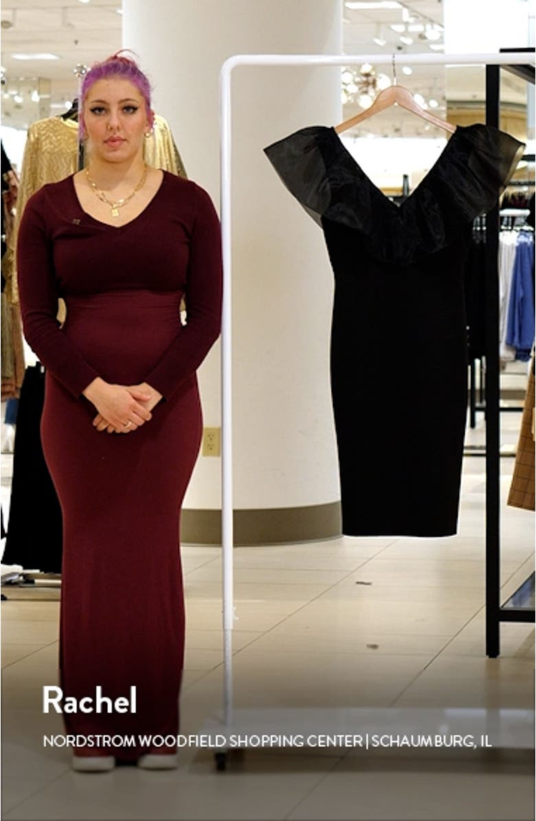 Organza Ruffle Cocktail Dress, sales video thumbnail