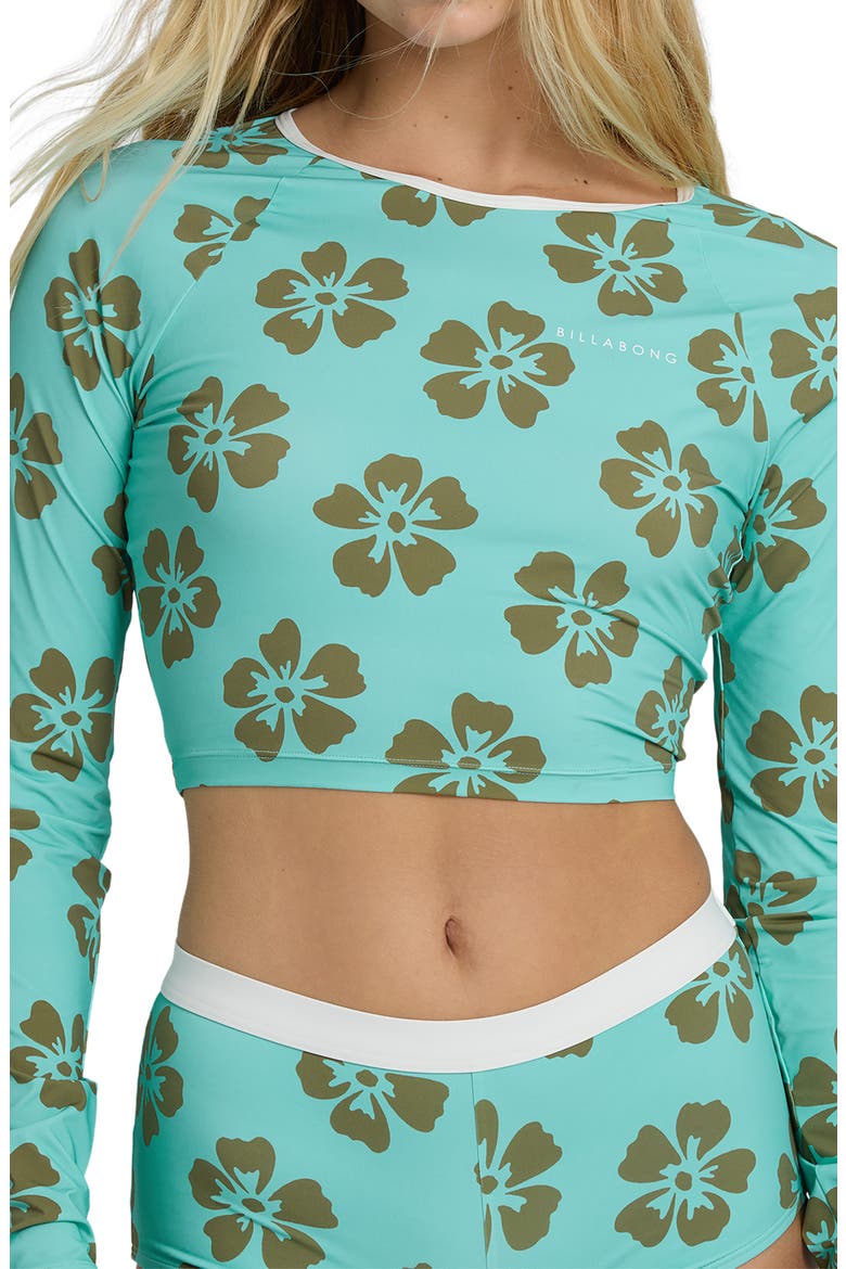 Last Summer Long Sleeve Crop Rashguard, Alternate, color, OCEAN SPRAY