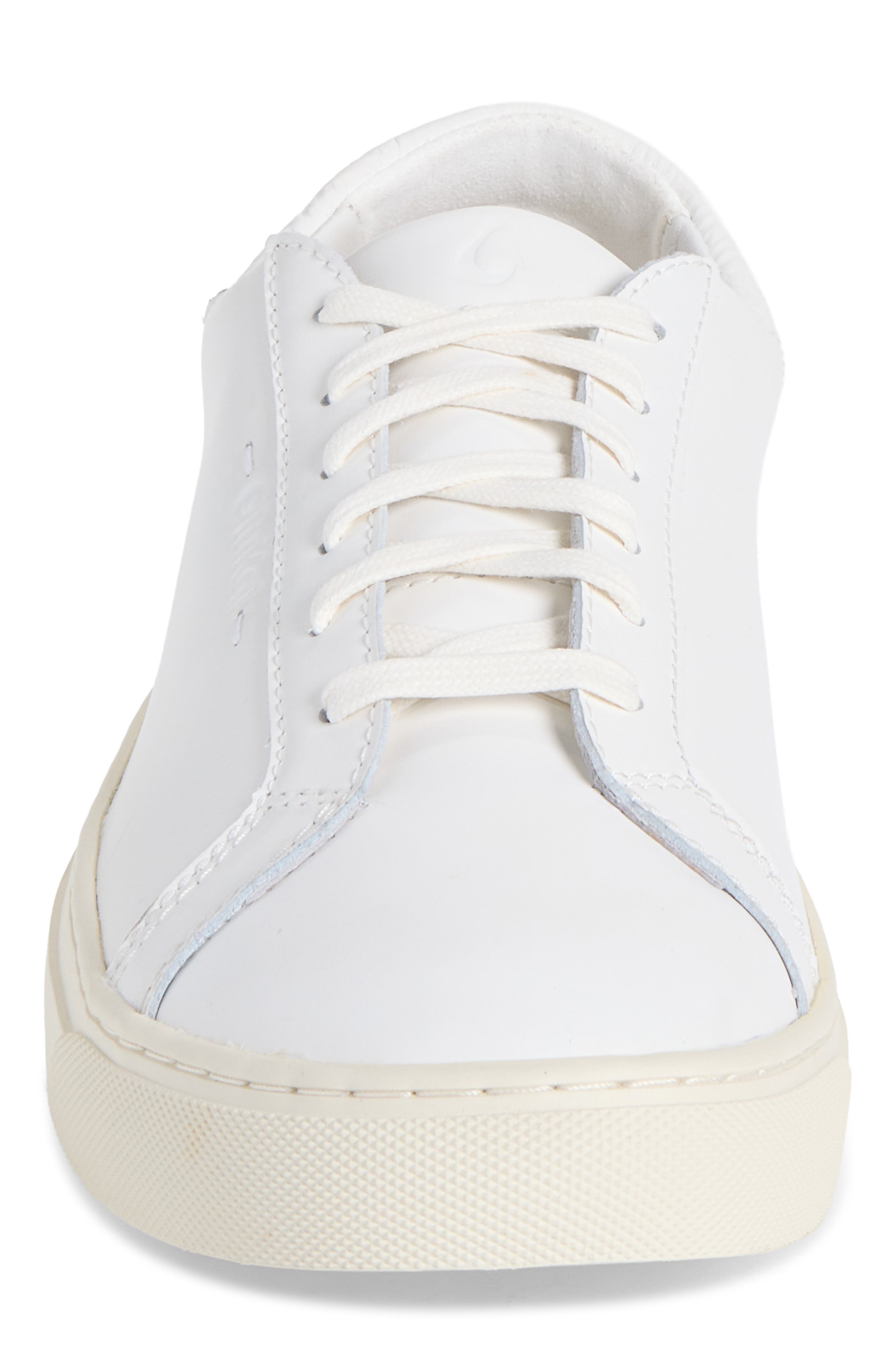 Kou Leather Sneaker, Alternate, color, WHITE / WHITE