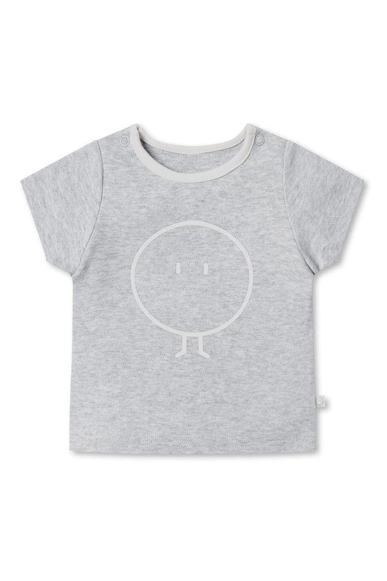 Snoozy Fitted Two-Piece Graphic Short Pajamas, Alternate, color, GREY MARL