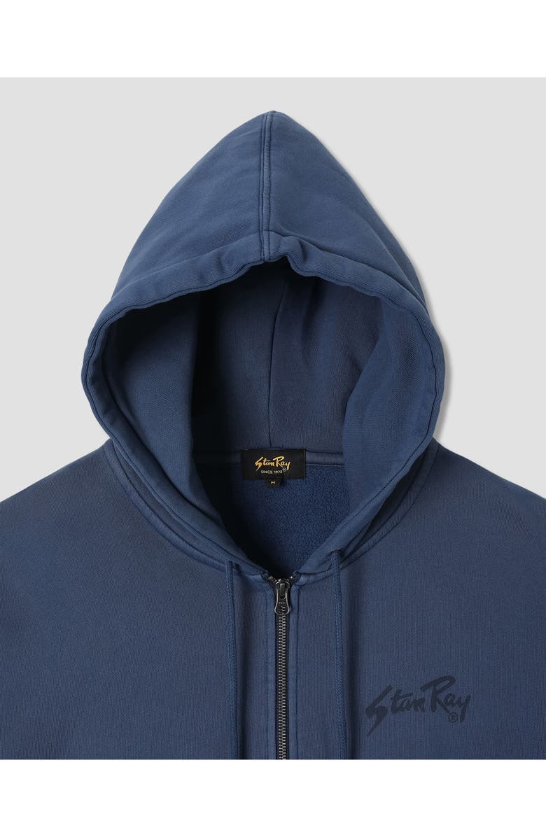 STAN RAY OG Logo Zip Graphic Hoodie, Alternate, color, Washed Navy