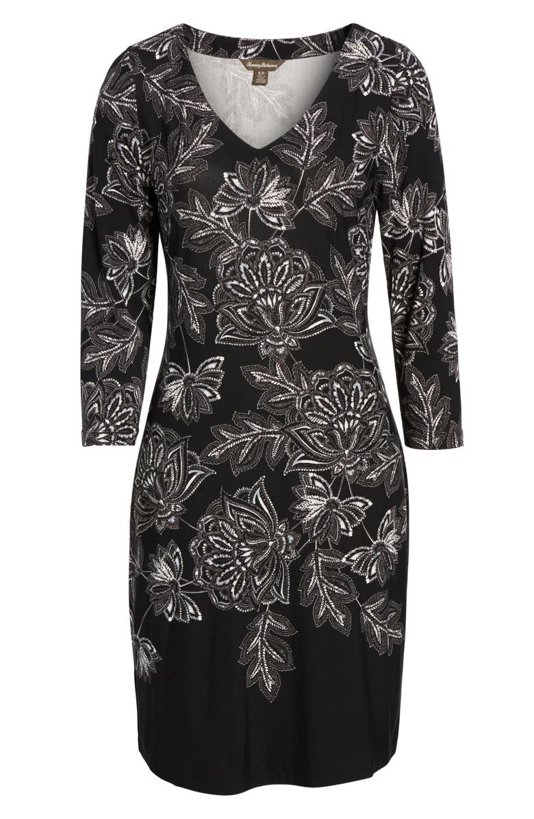 Tommy Bahama Filigree Floral Print Dress, Alternate, color,