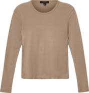 AllSaints Stevie Long Sleeve Organic Cotton T-Shirt