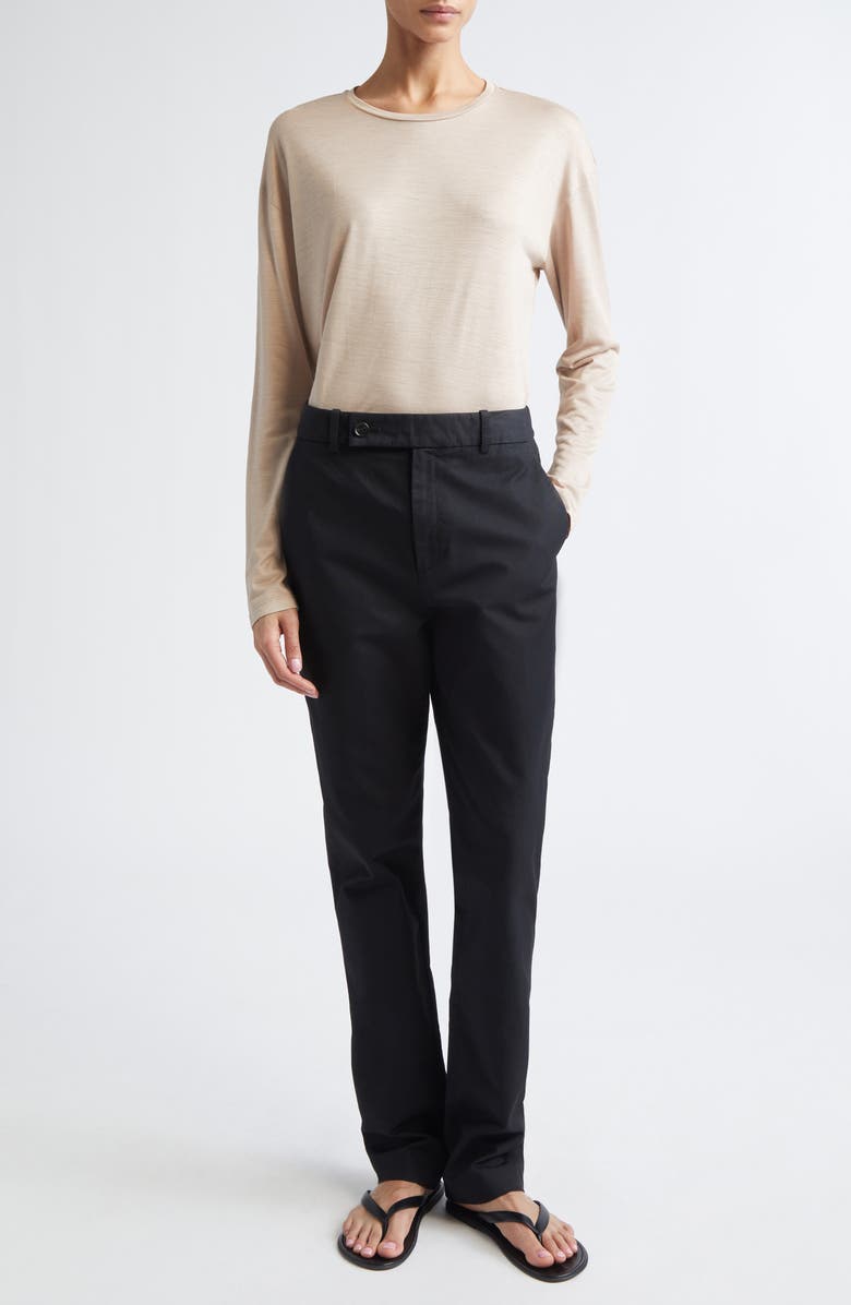 PARTOW Myrtle Long Sleeve Modal & Cashmere T-Shirt, Alternate, color, Blush