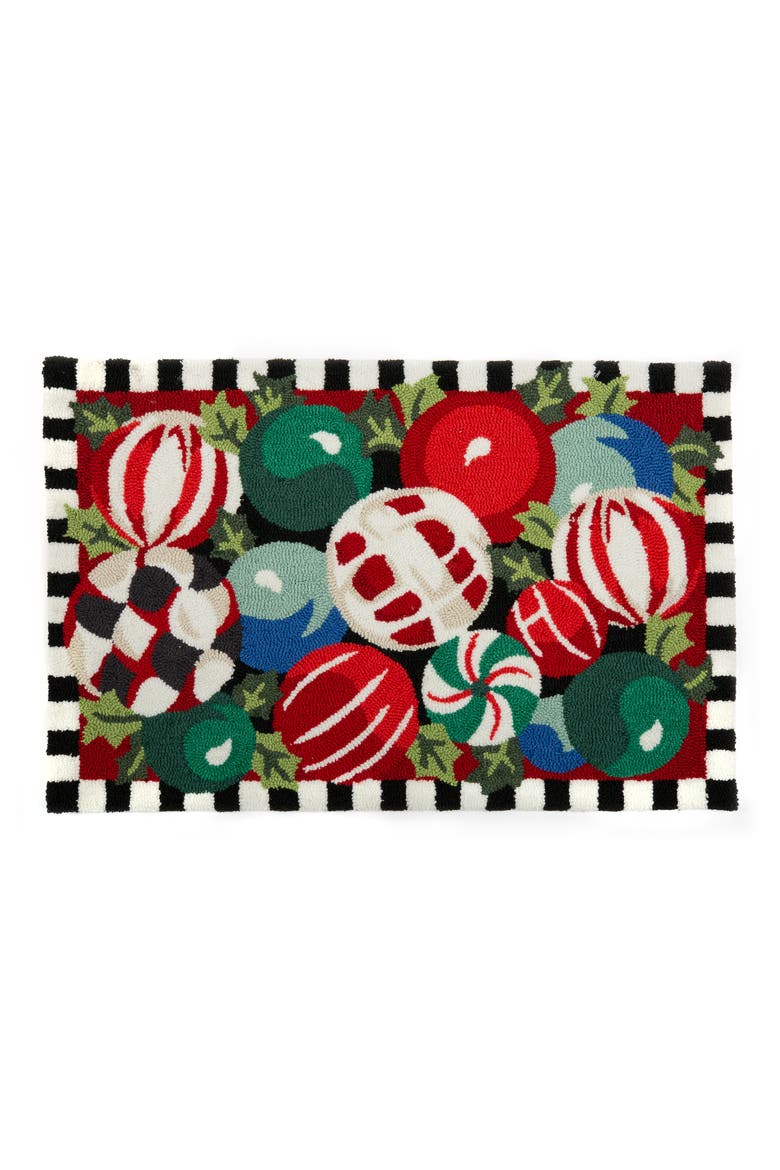Jolly Ornaments Accent Rug, Main, color, MULTI