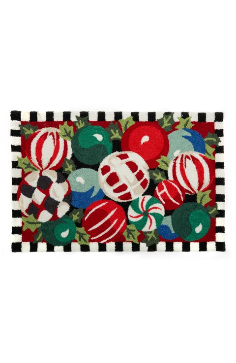 Jolly Ornaments Accent Rug