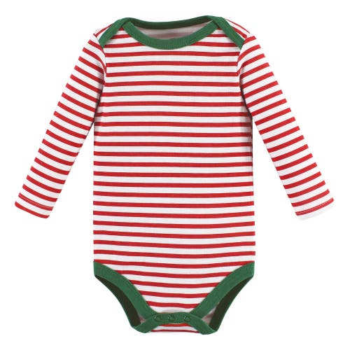 Hudson Baby Essential Long-sleeve Cotton Bodysuit Triple Set