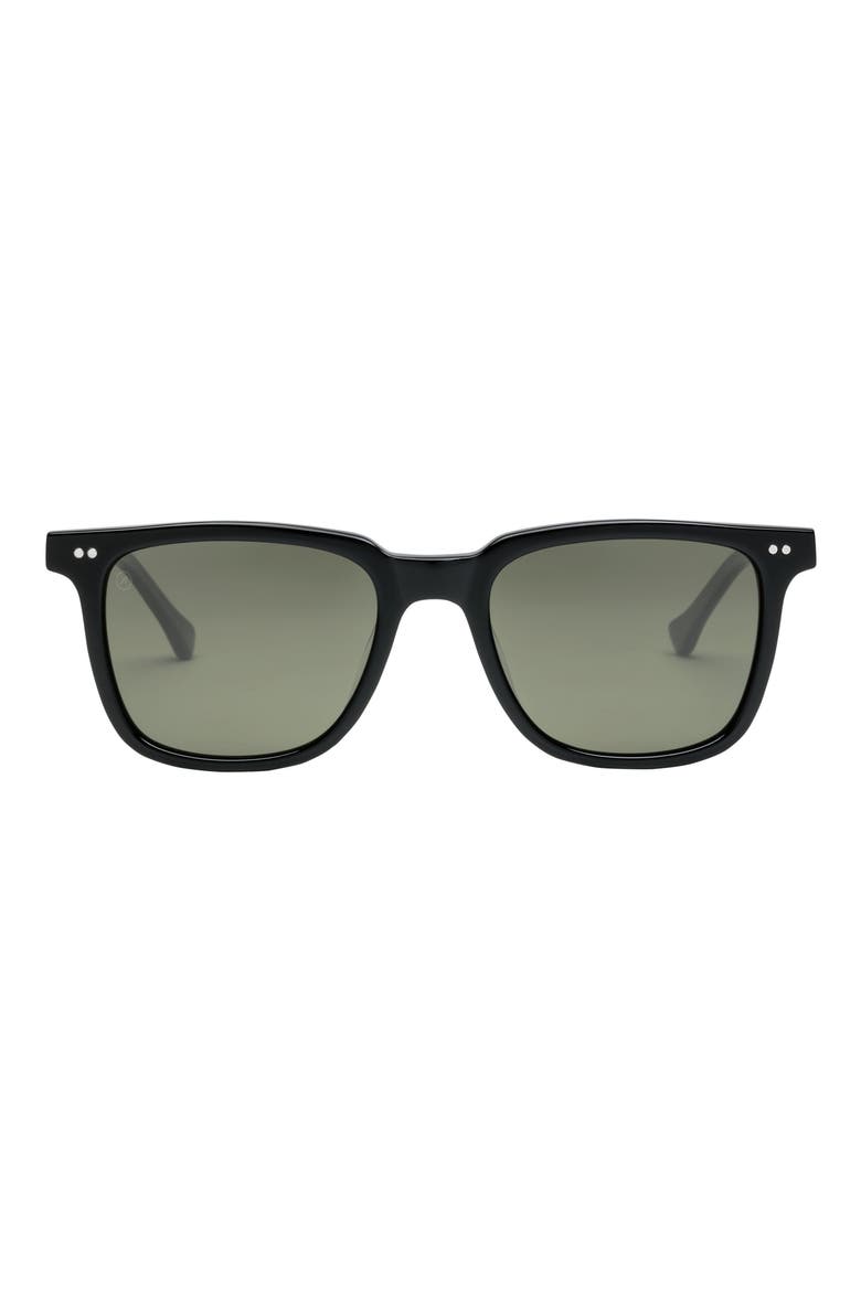 Birch 53mm Polarized Square Sunglasses, Alternate, color, GLOSS BLACK/ GREY