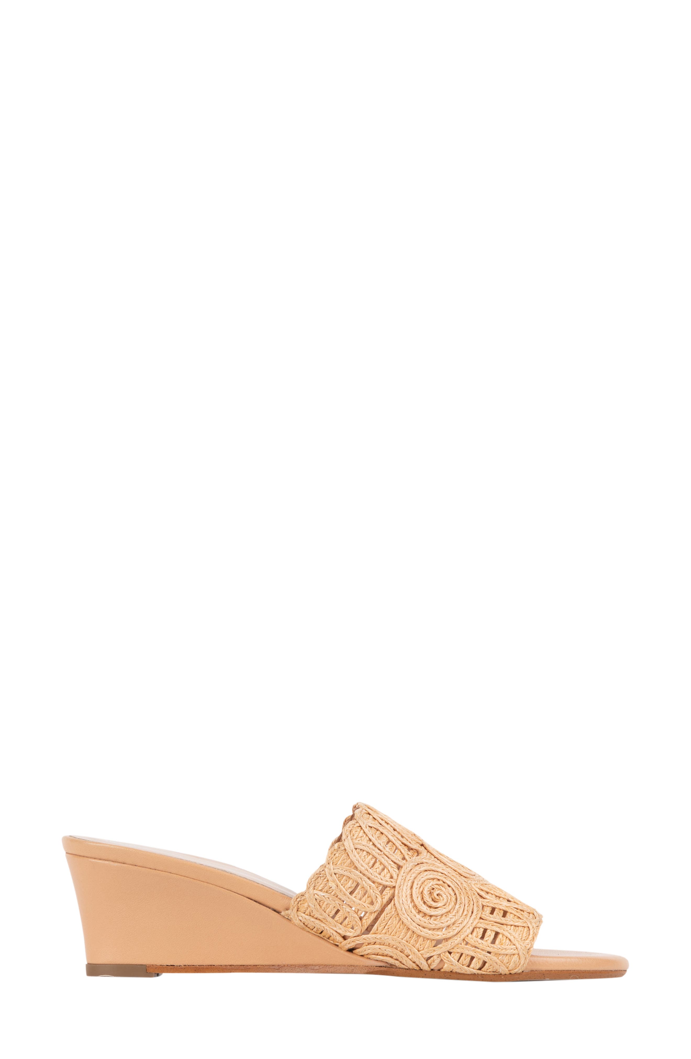 patricia green Siesta Raffia Wedge Slide Sandal, Alternate, color, 
