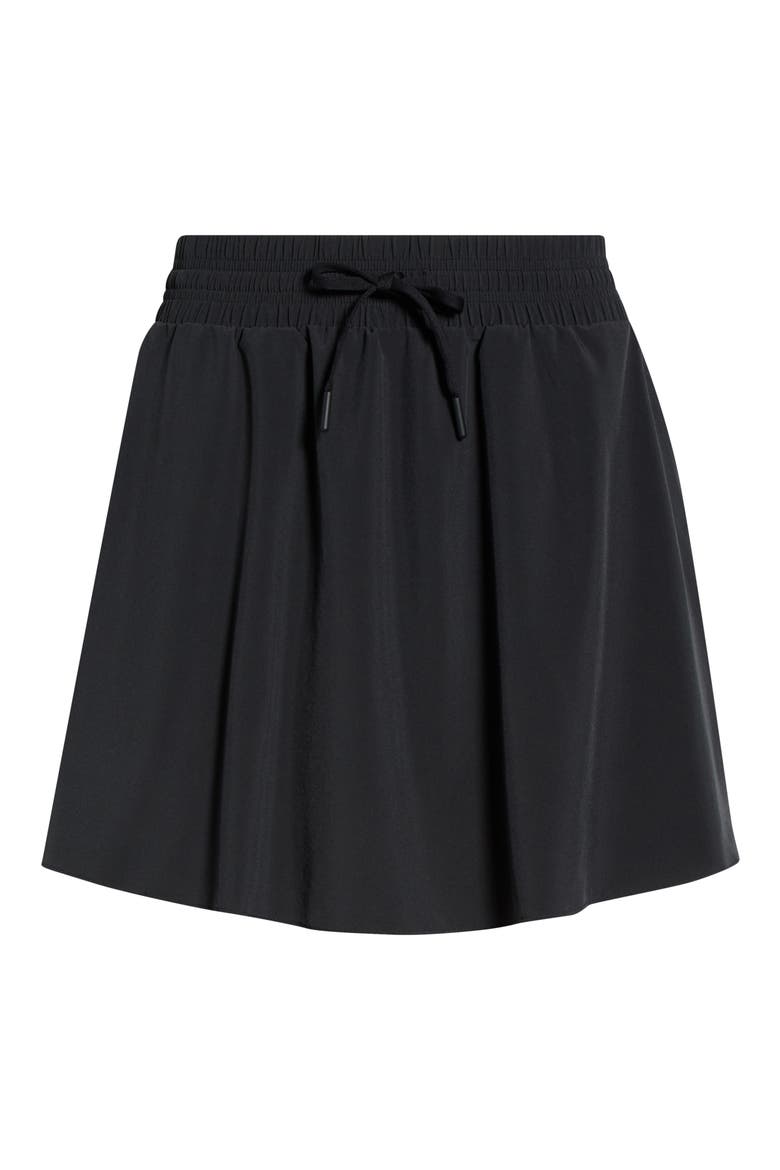 Active Stretch Woven Skirt, Alternate, color, BLACK