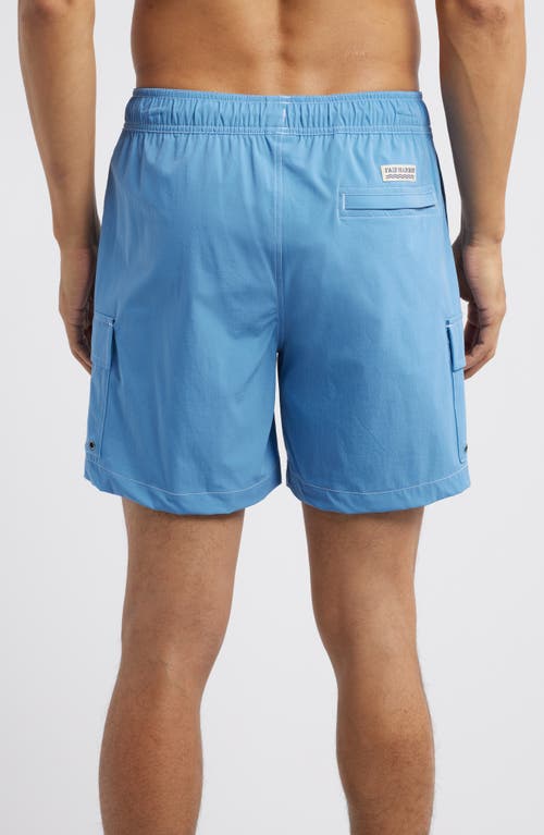 Fair Harbor Breaker Water Repellent Swim Trunks In Wave Blue