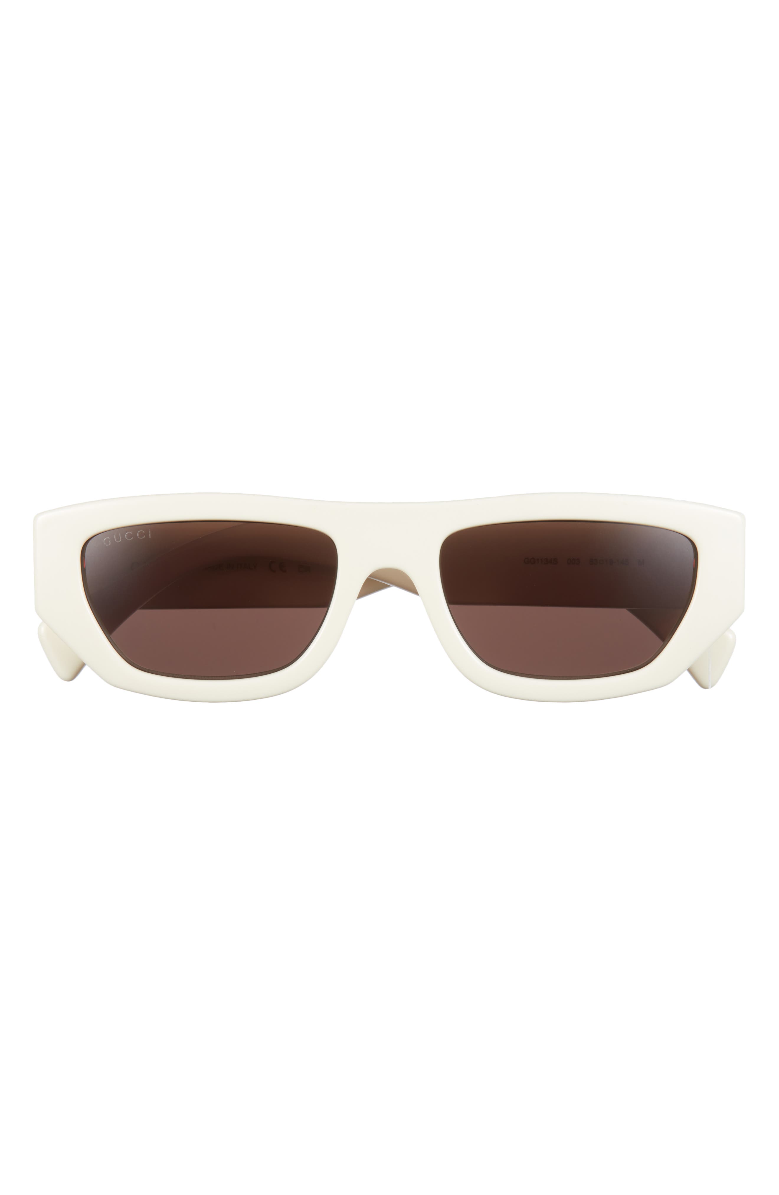 Gucci 53mm Rectangular Sunglasses