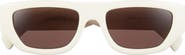 Gucci 53mm Rectangular Sunglasses