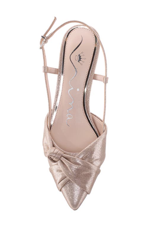 Nina Stella Slingback Pointed Toe Pump In Taupe