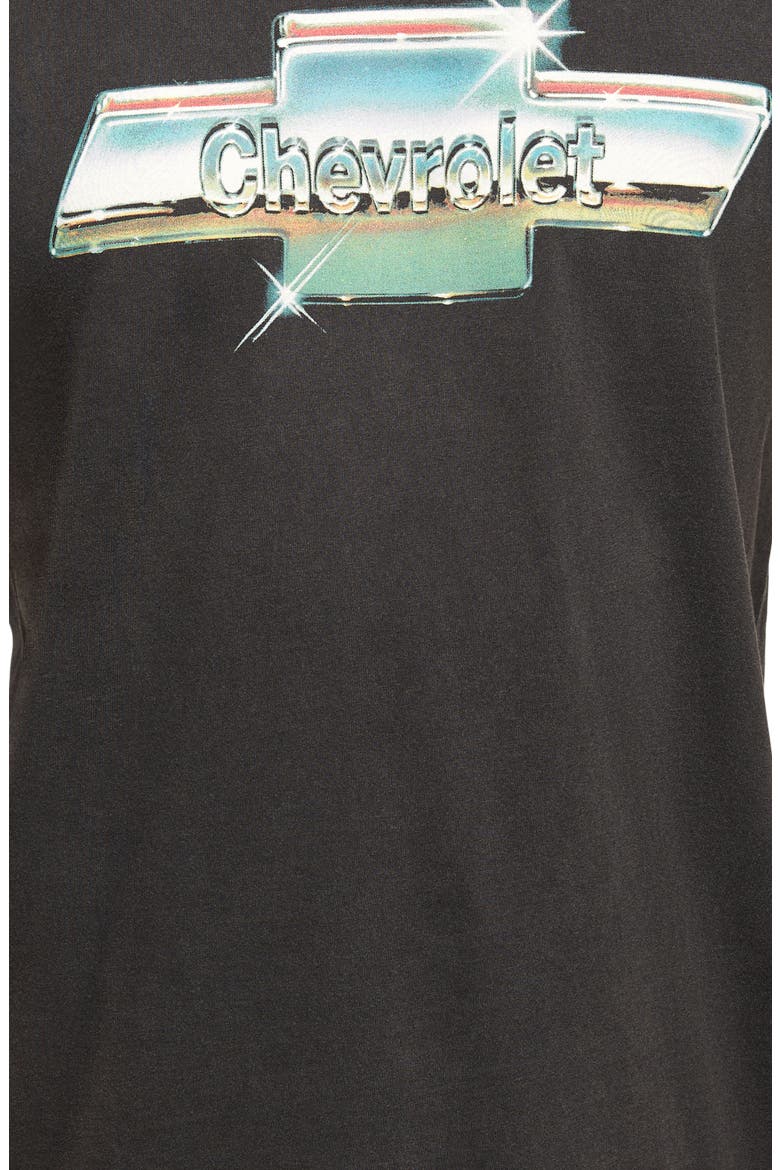 Chevrolet Chrome Cotton Graphic T-Shirt, Alternate, color, CAVIAR