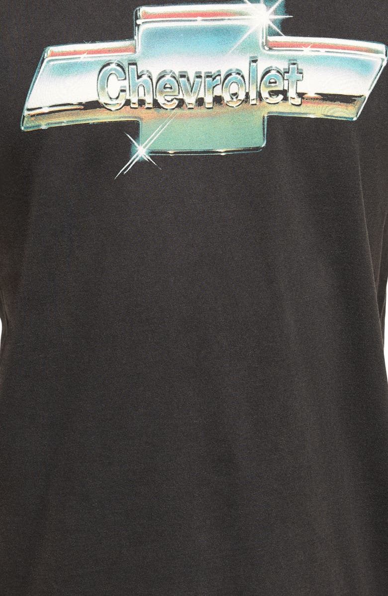 Lucky Brand Chevrolet Chrome Cotton Graphic T-Shirt, Alternate, color, Caviar