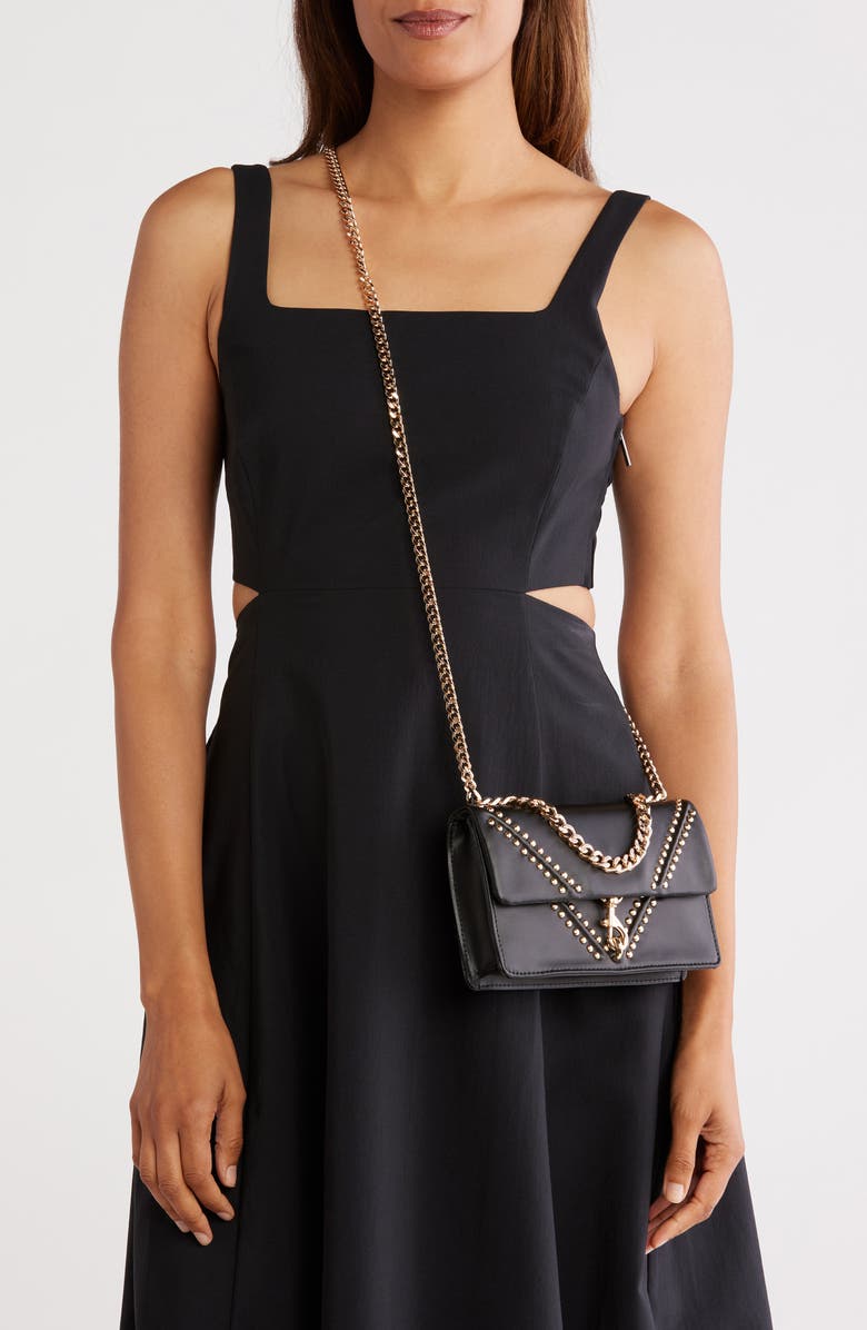 V Studded Wallet on a Chain Crossbody Bag