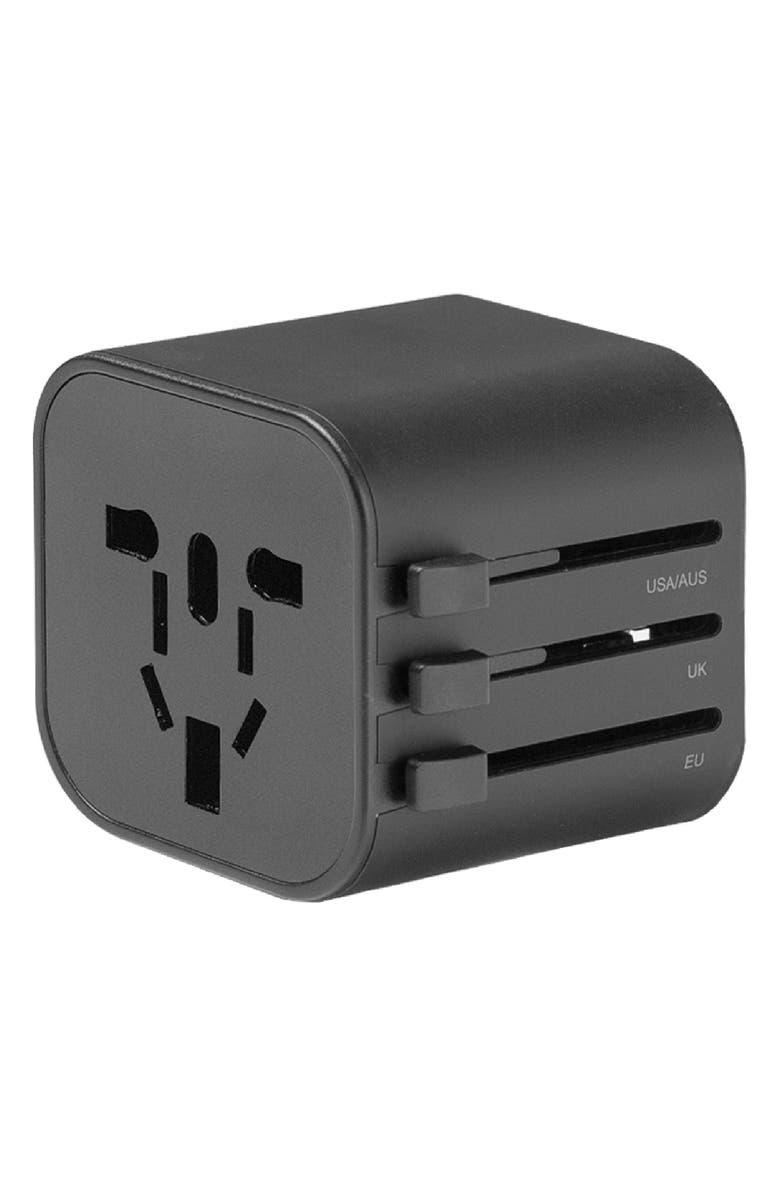 MERKURY INNOVATIONS World Travel Adapter, Main, color, Black