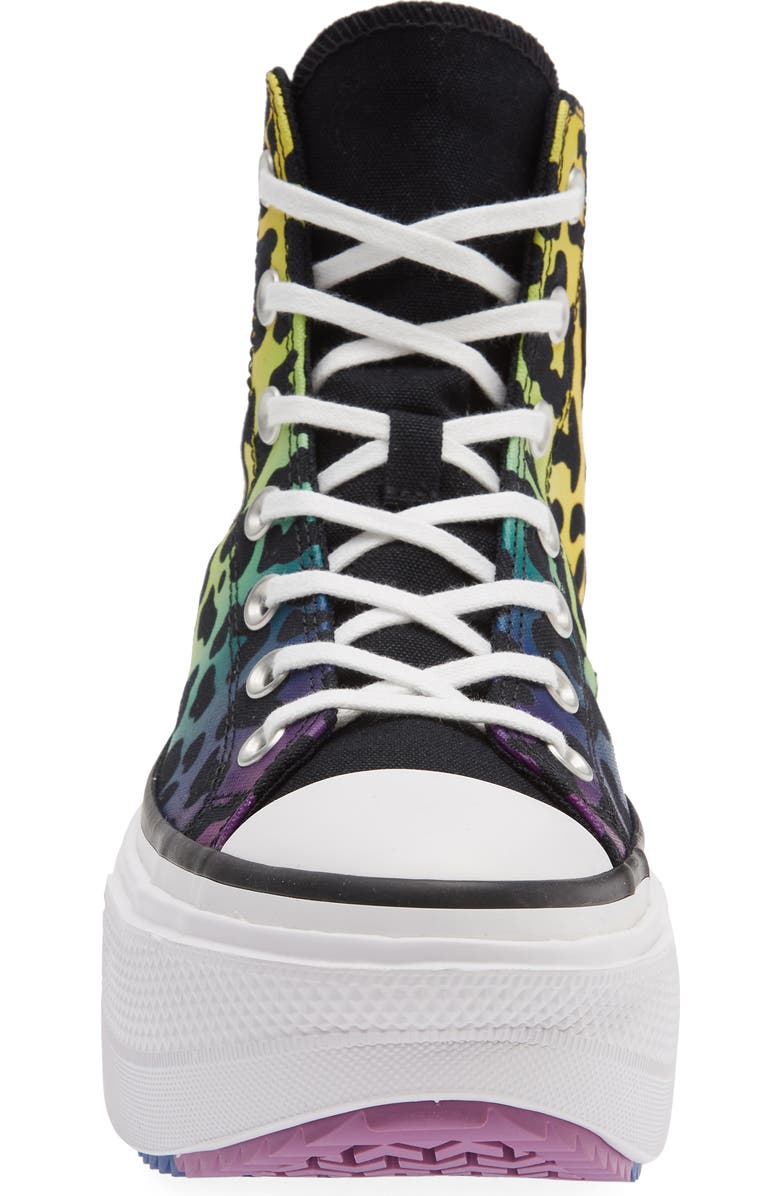 Converse Chuck Taylor All Star Lift Double Stack Canvas High Top Sneaker, Alternate, color, Chaos Fuchsia