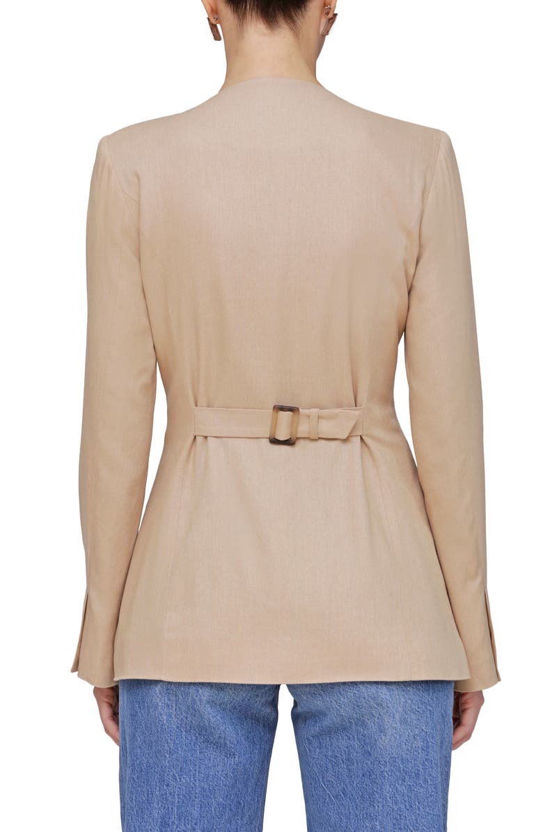 Bagatelle V-Neck Longline Blazer, Alternate, color, 