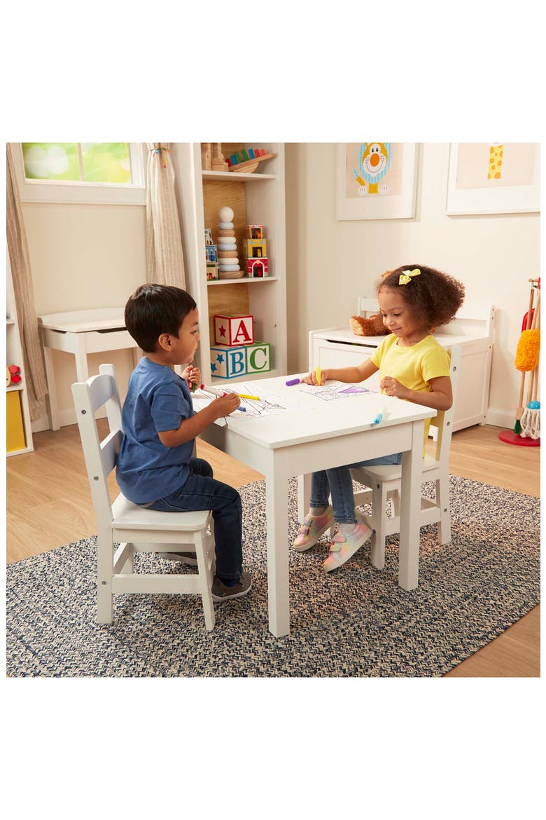 Wooden Table & Chairs Set, Alternate, color, 000