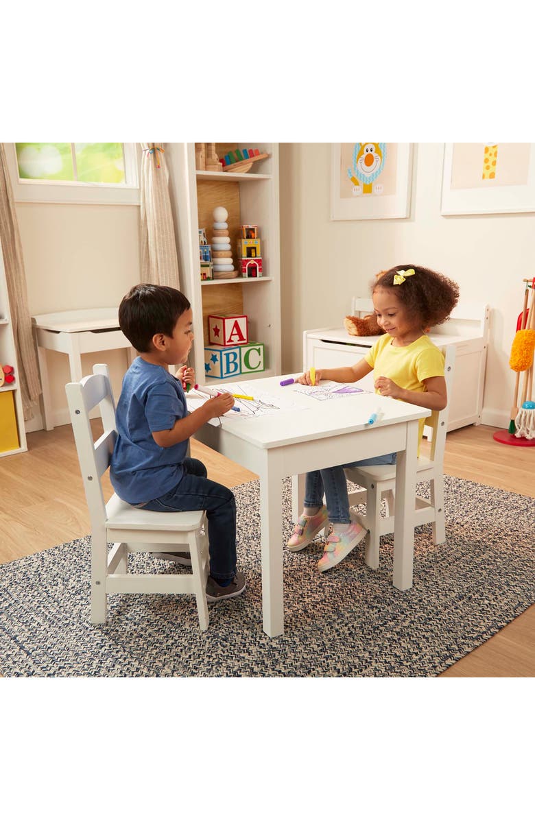 Melissa & Doug Wooden Table & Chairs Set, Alternate, color, Multi
