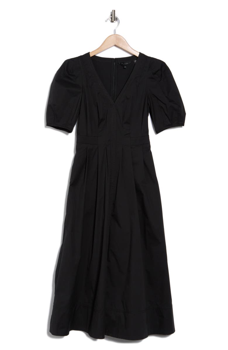 Ted Baker London Ledra Puff Sleeve Midi Dress, Alternate, color,