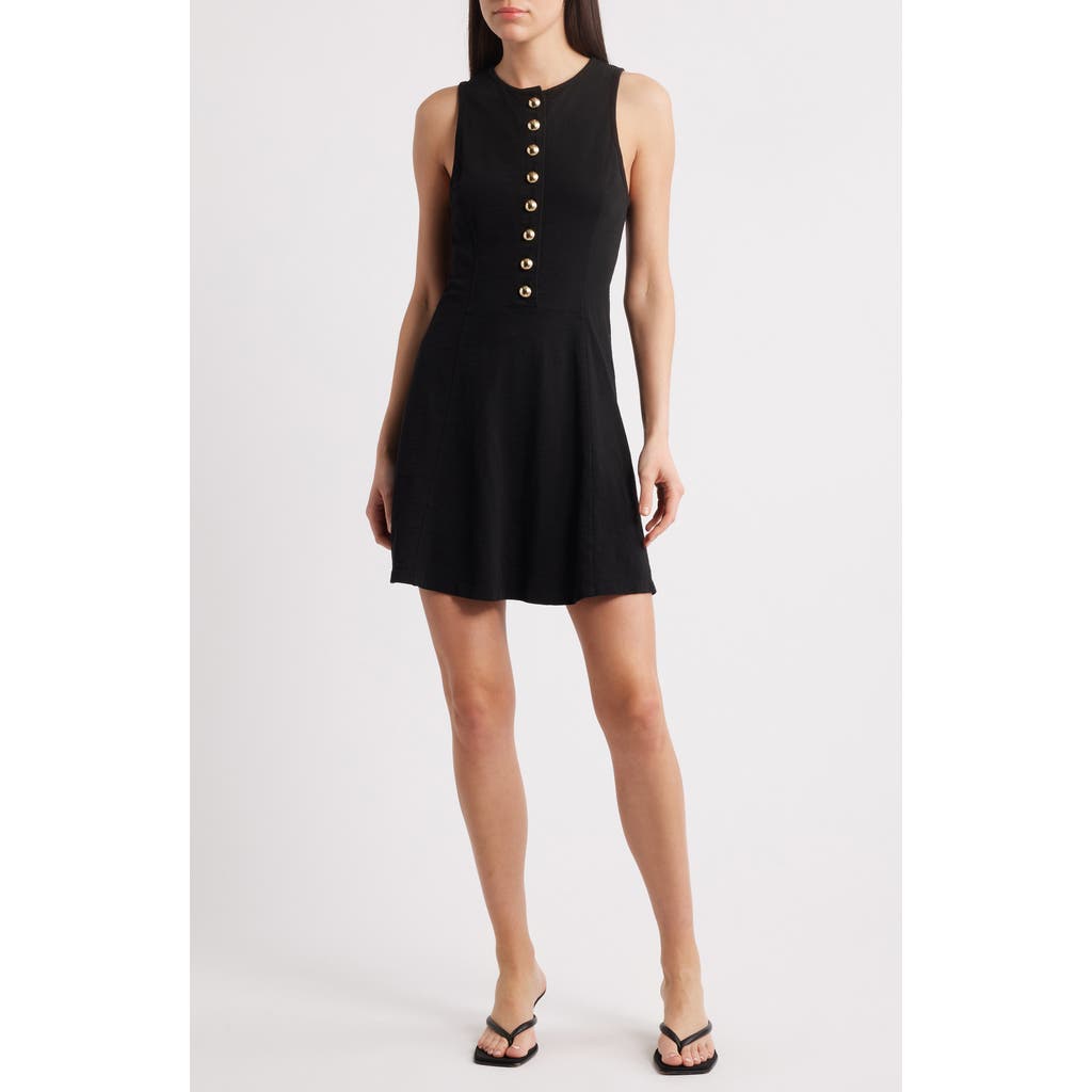 Nation LTD Jayna Fit & Flare Minidress in Jet Black  product