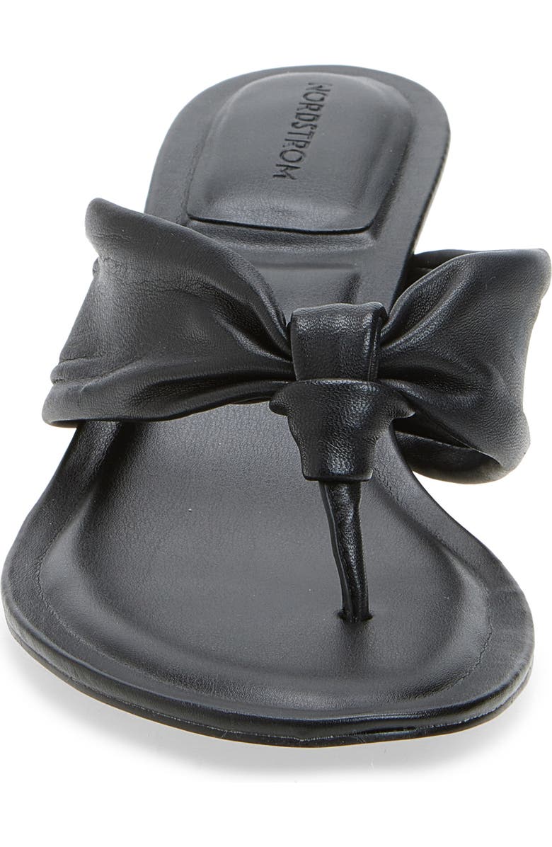 Nordstrom Selene Kitten Heel Flip Flop, Alternate, color, Black