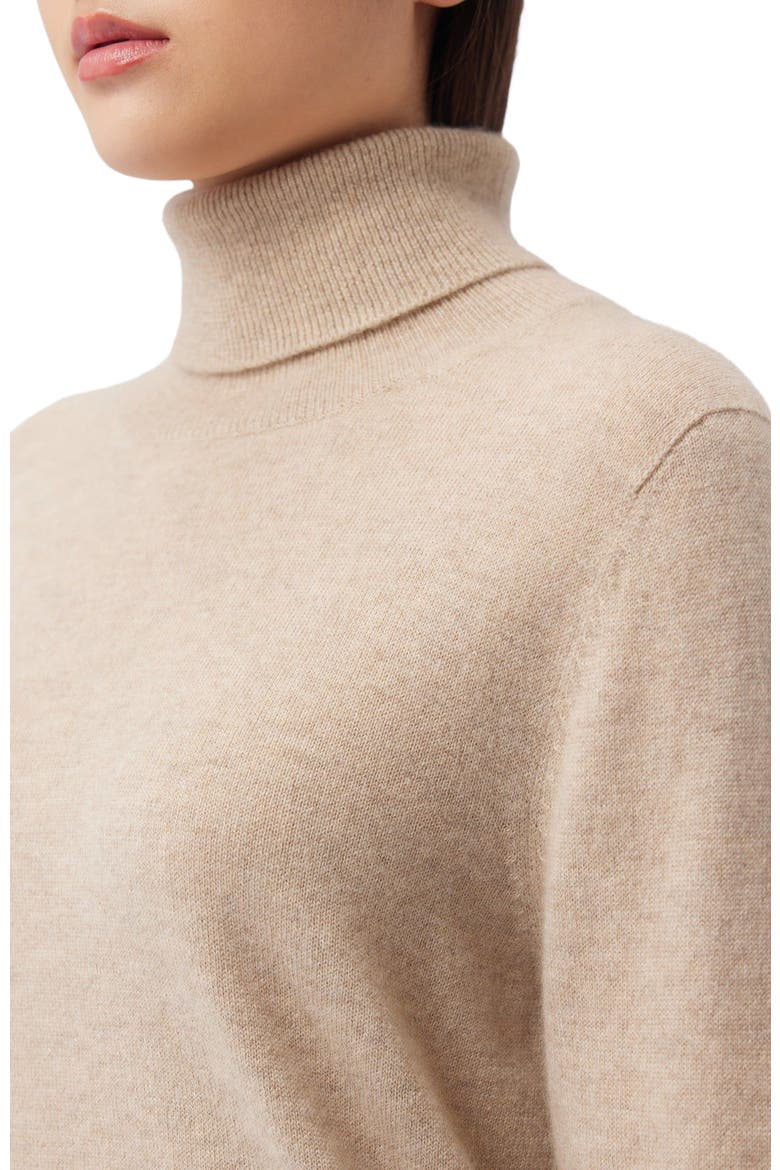 Essential Cashmere Turtleneck Sweater, Alternate, color, warm grey