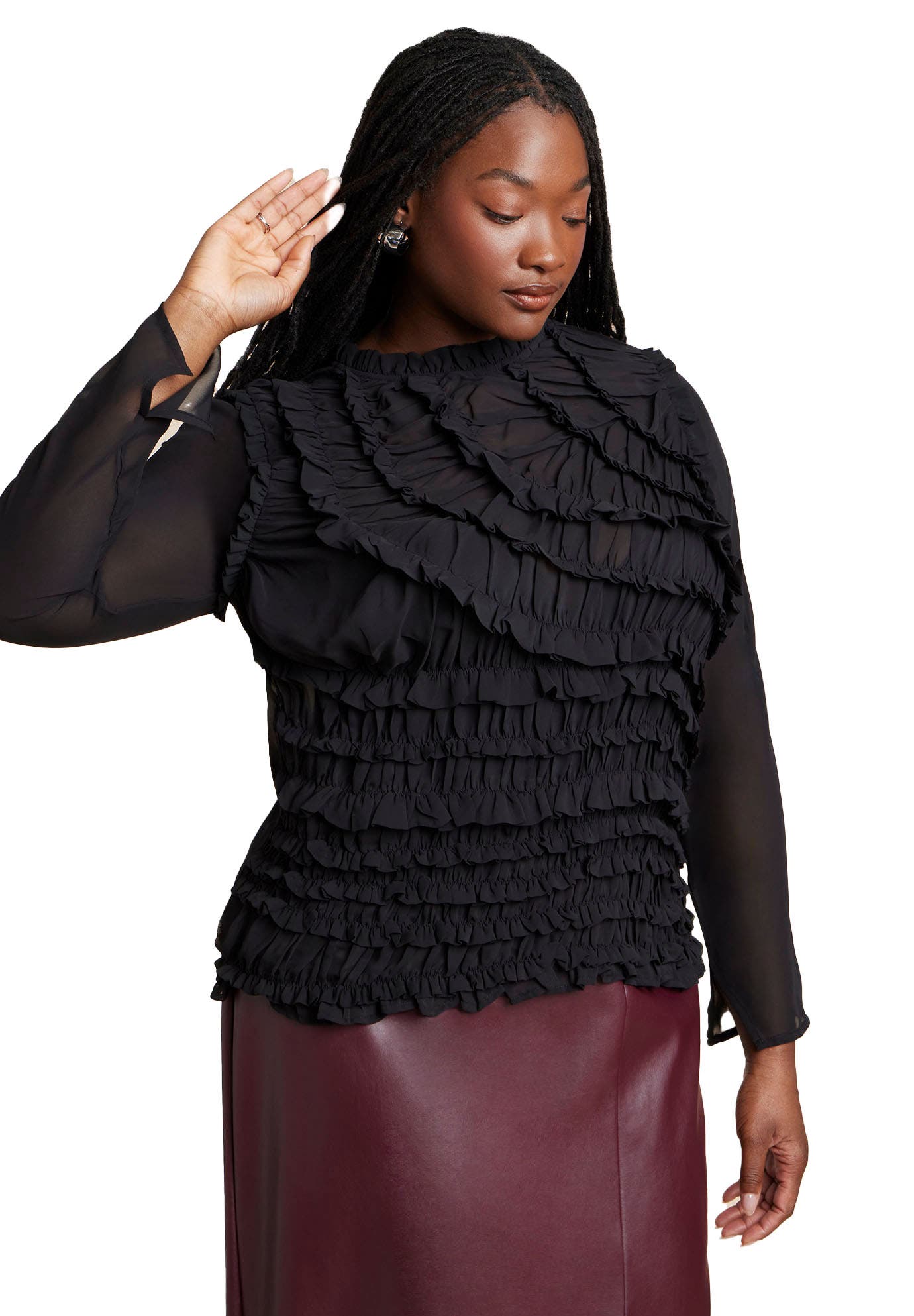 Textured Smocked Top