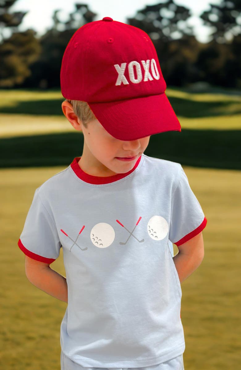 Bits 
Bows Golf XO Valentine
s Day T-Shirt, Alternate, color, Blue