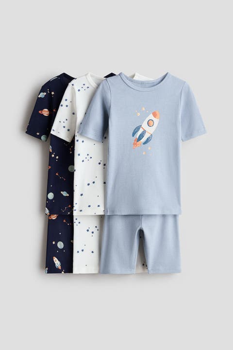 3-pack Snug Fit Cotton Pyjamas