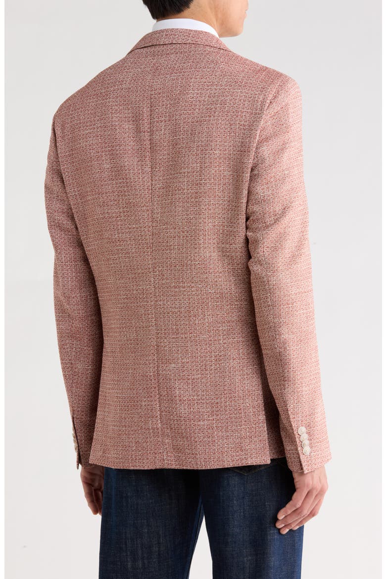 Hanry Dark Orange Cotton & Wool Blend Sport Coat, Alternate, color, DARK ORANGE