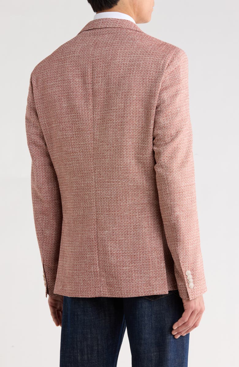 BOSS Hanry Dark Orange Cotton & Wool Blend Sport Coat, Alternate, color, Dark Orange