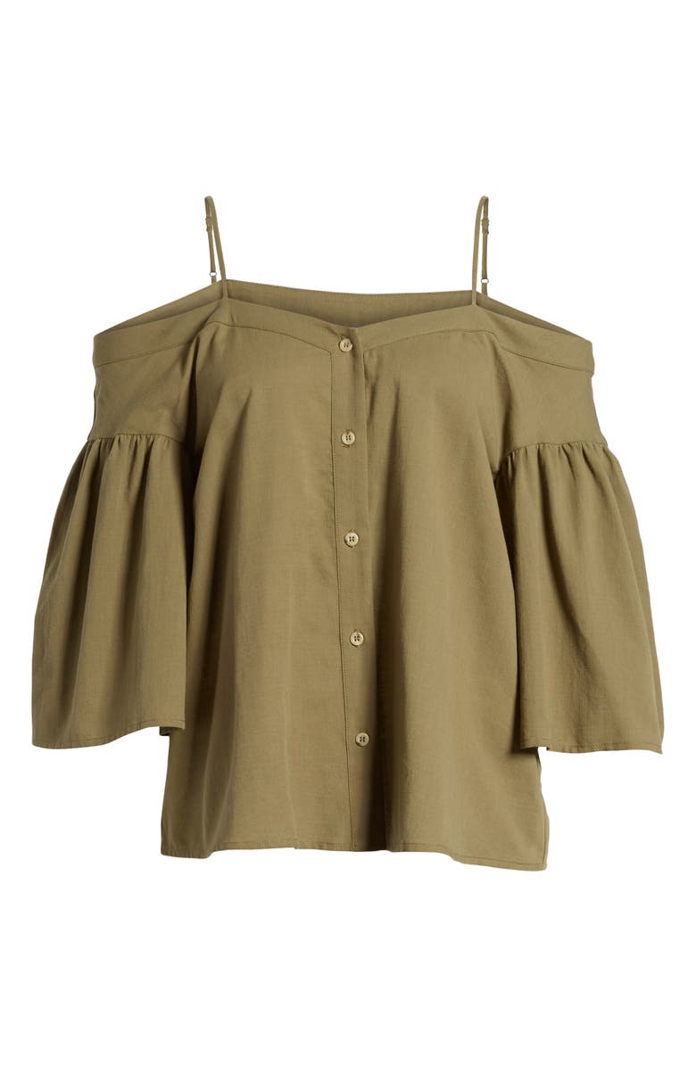 BP. Cotton Off the Shoulder Top, Alternate, color, 