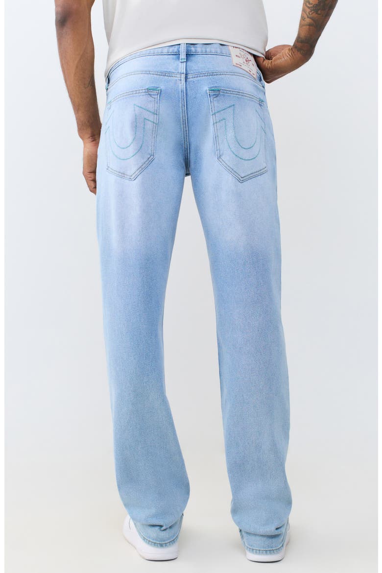 Ricky Straight Leg Jeans, Alternate, color, LIGHT BLUE SUEDE WASH