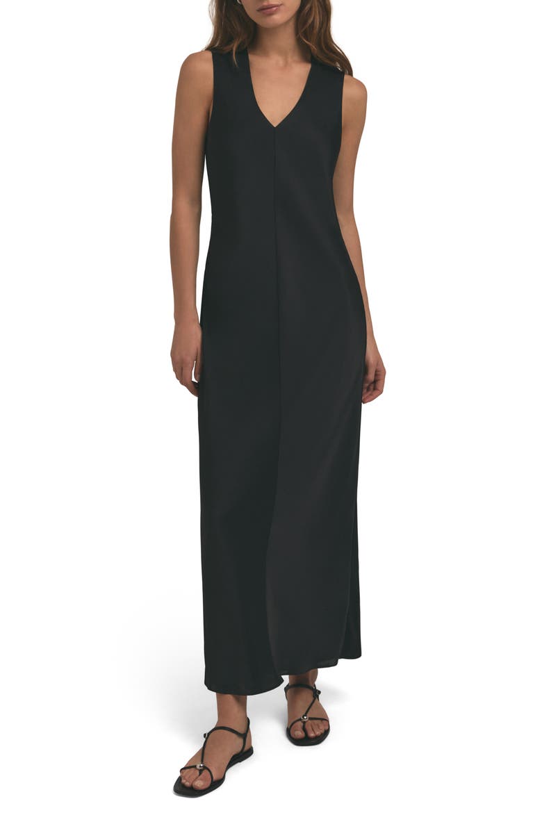 Favorite Daughter The Favorite Column Tank Maxi Dress, Main, color, Black