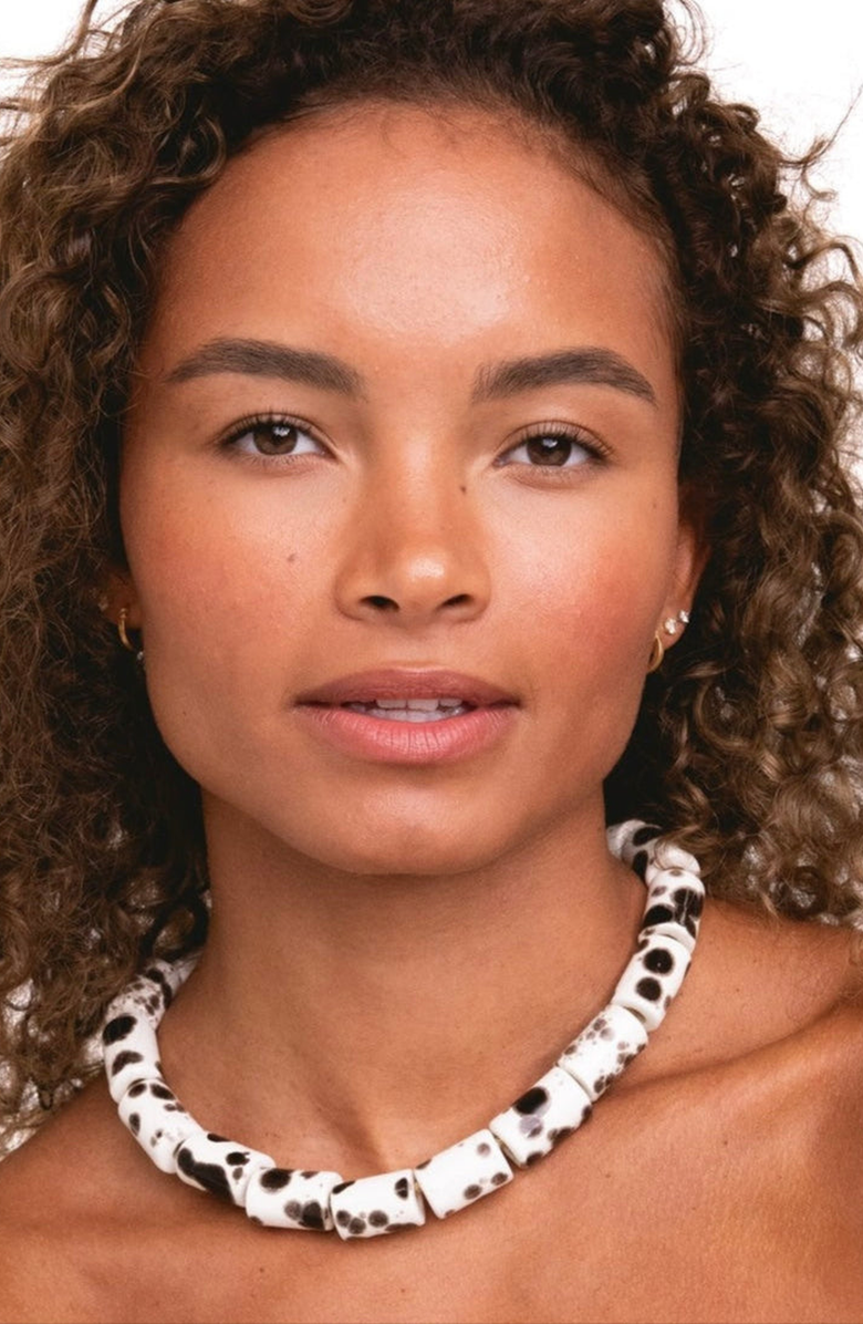 Her New Tribe Bead Five Candy Necklace, Alternate, color, Tort