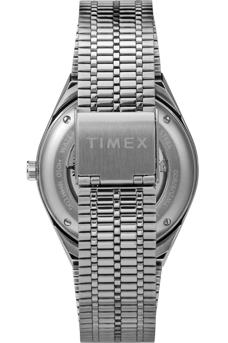 x Timex M79 Limited Edition Automatic Mesh Strap Watch, 40mm, Alternate, color, NAVY BLUE