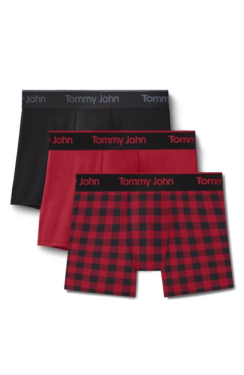 Assorted 3-Pack Second Skin 4-Inch Stretch Modal Boxer Briefs