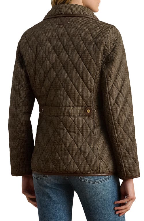 Ralph Lauren Lauren  Quilted Jacket In Brown