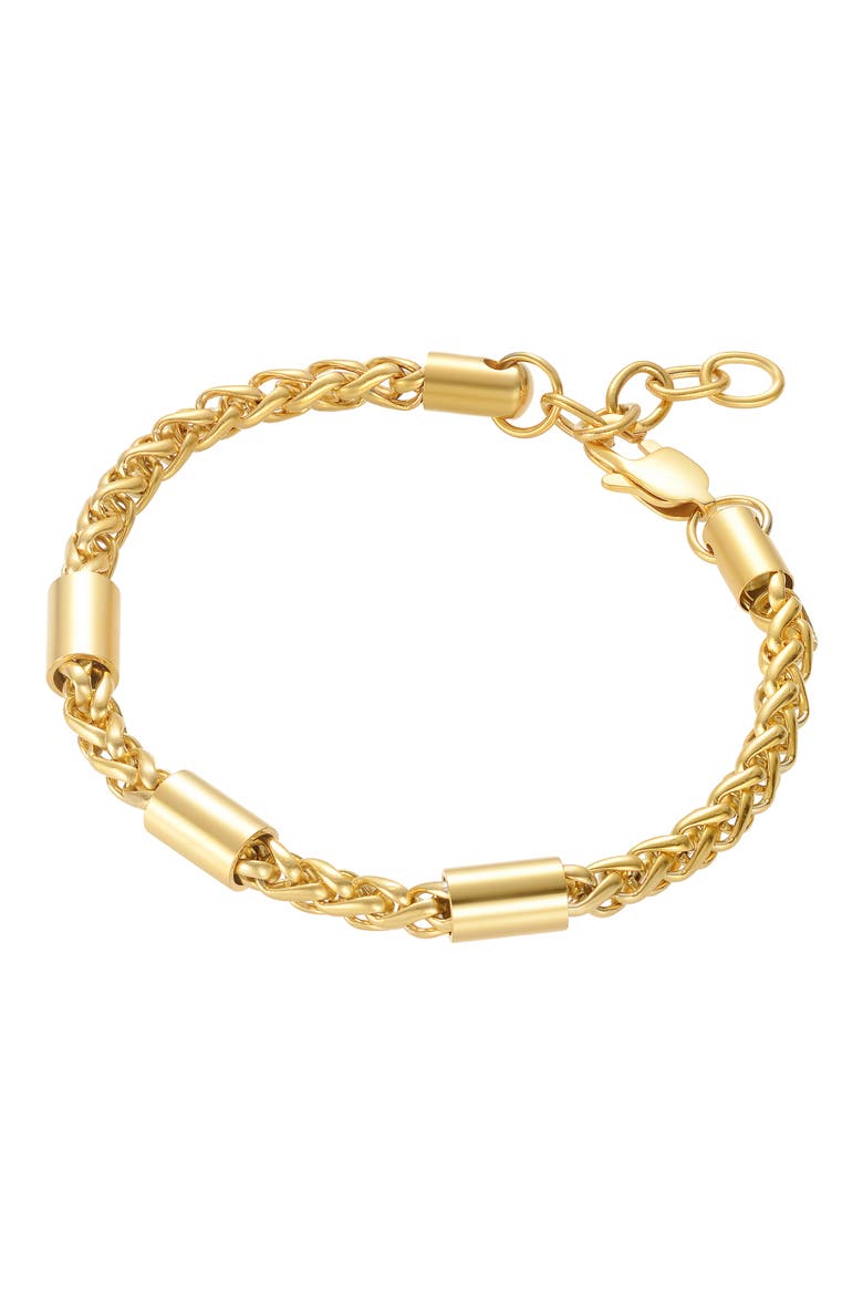 Wheat Chain Bracelet, Alternate, color, GOLD