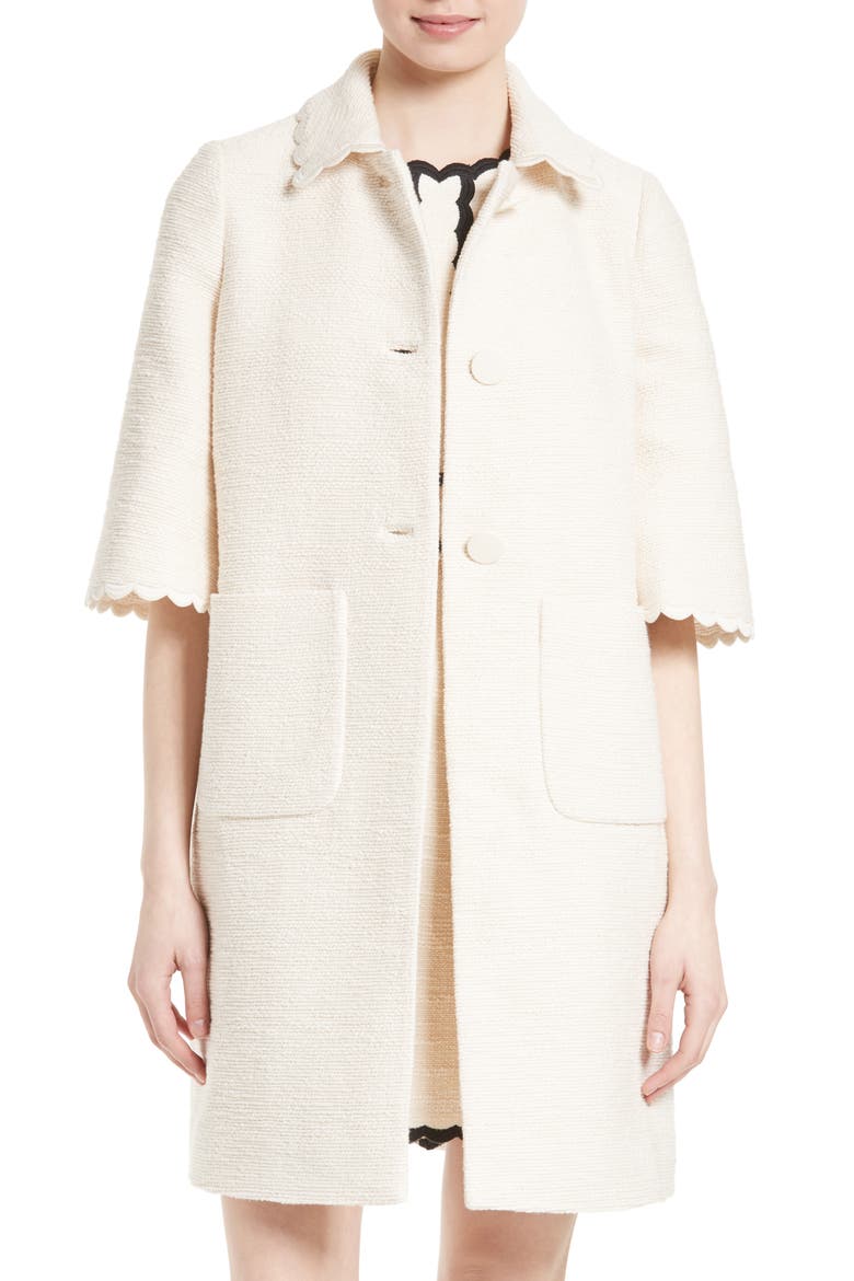 textured tweed coat, Main, color, SAND DUNE