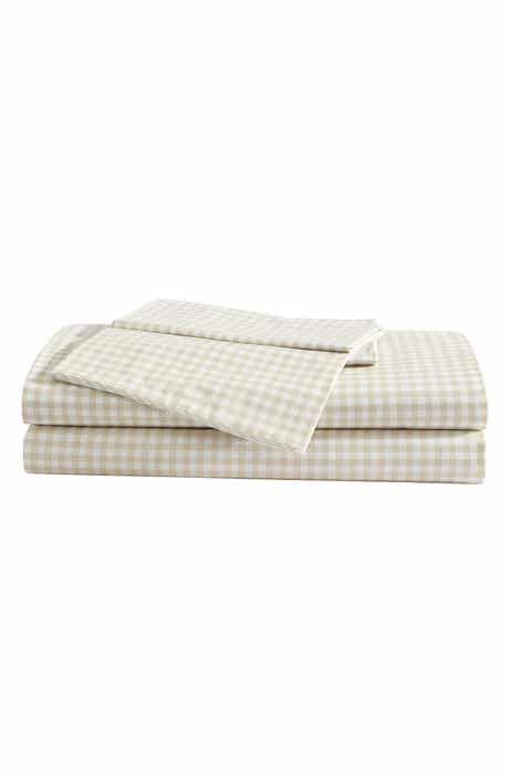 Eddie Bauer Little Gingham 200 Thread Count Cotton Percale Twin Sheet Set