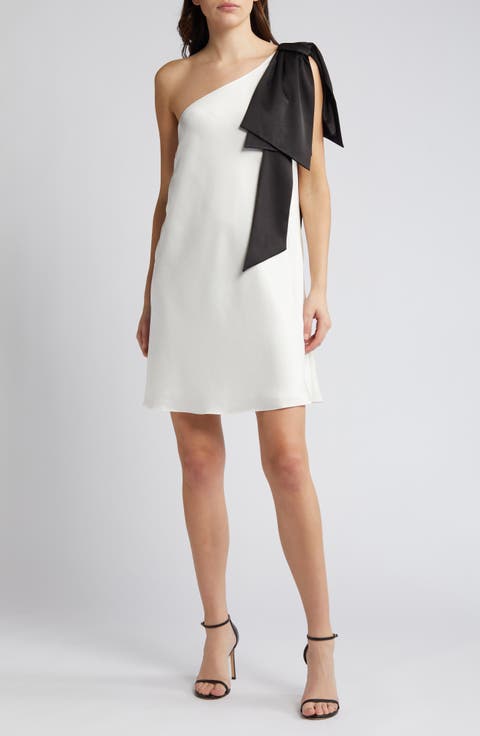 Midori One-Shoulder Satin Dress