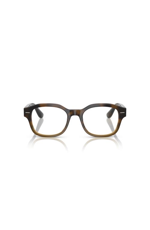 Brunello Cucinelli 53mm Rectangle Optical Glasses In Black