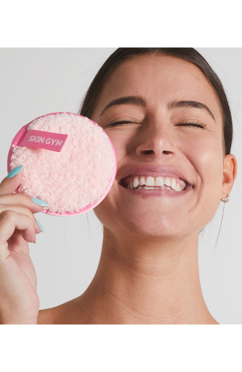 Skin Gym Cleanie 3-Pack Round Makeup Remover Puffs, Alternate, color, 