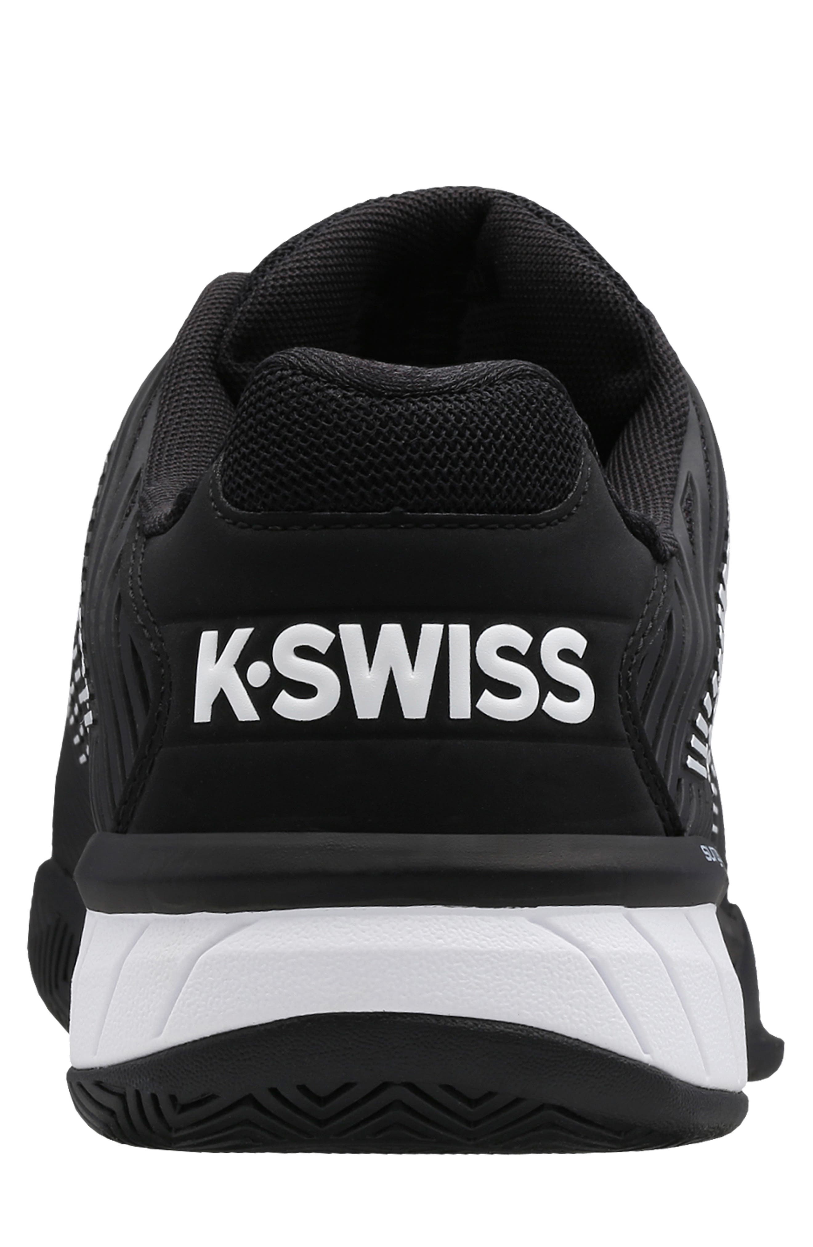 K-Swiss Hypercourt Express 2 Tennis Shoe, Alternate, color, Black/ White/ High-Rise