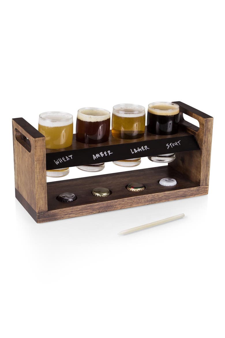 Craft Beer Flight Beverage Sampler, Alternate, color, BROWN